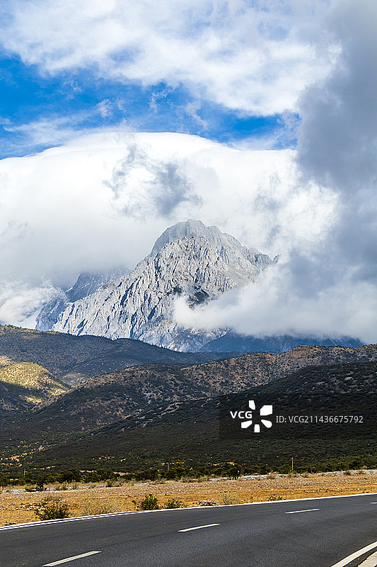 云南丽江玉龙雪山自然风光图片素材