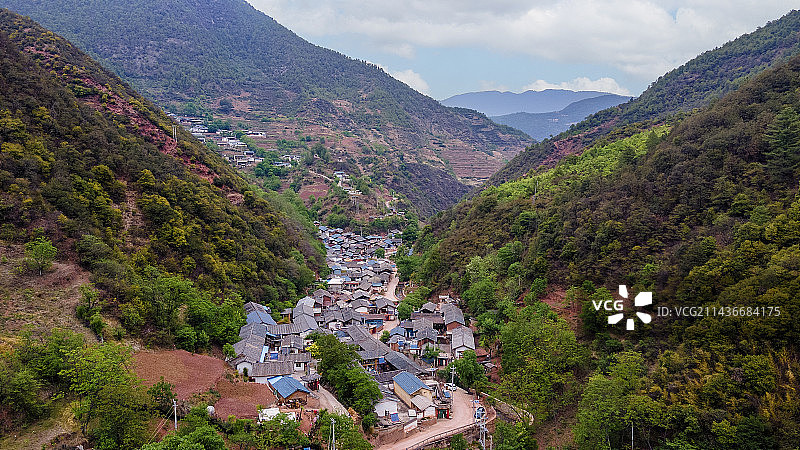 云南兰坪河西乡共兴村风光图片素材