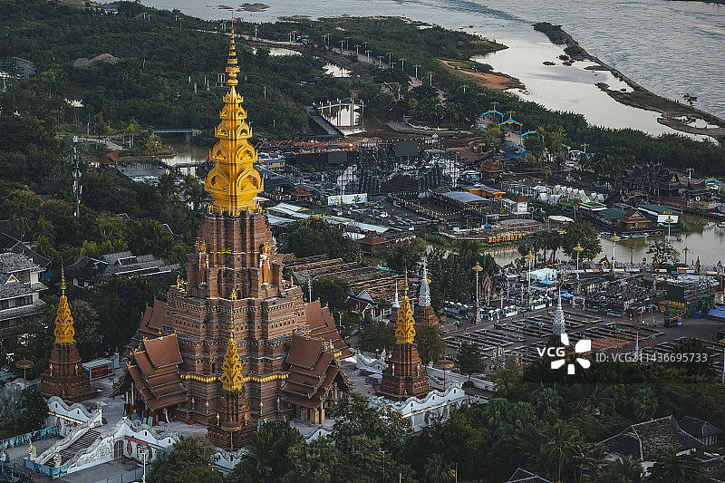 西双版纳大金塔图片素材