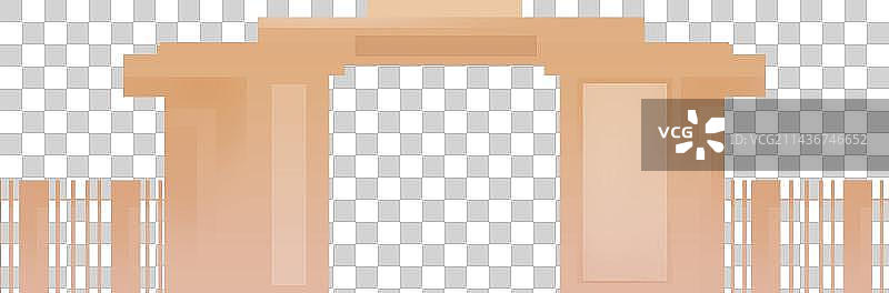 学校大门建筑元素图片素材