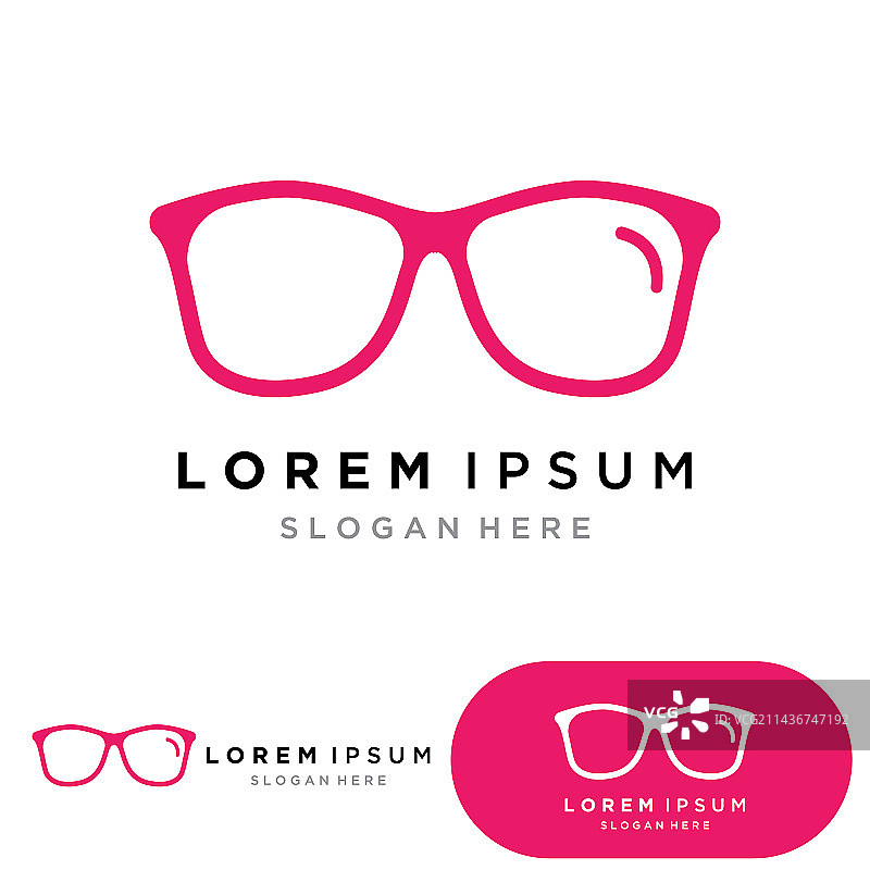 眼镜logo设计图片素材