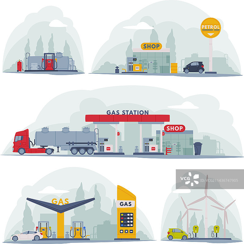 加油站设施图片素材