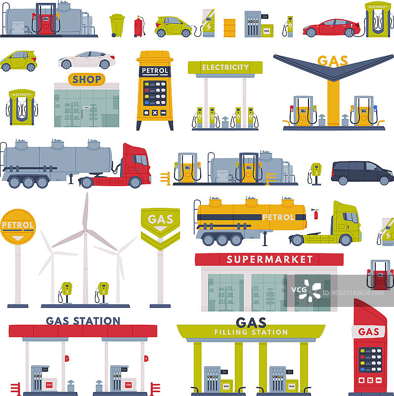 加油站设施图片素材