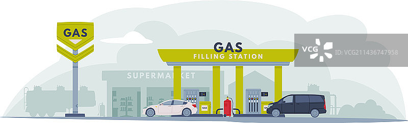 加油站设施图片素材