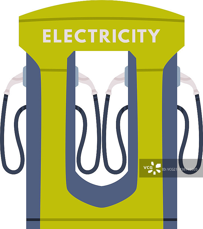 电动汽车充电站或电动汽车充电器图片素材