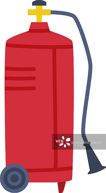 作为高压容器的红色气瓶图片素材
