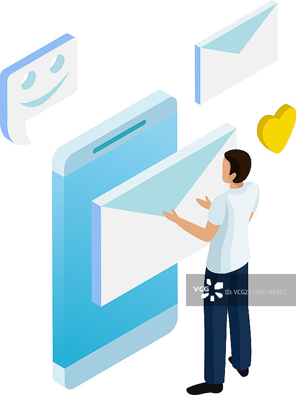 虚拟通讯概念图片素材