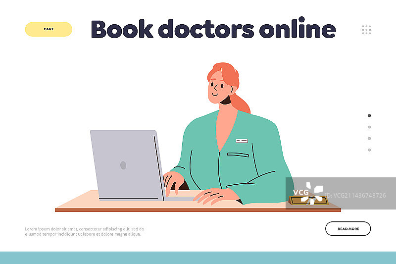 在线预约医生互联网服务引导页图片素材