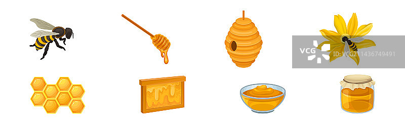 碗中滴着粘稠花蜜的蜂蜜图片素材