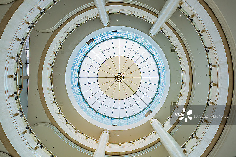 重庆三峡博物馆建筑内部图片素材