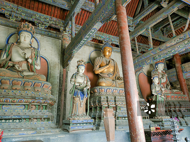 中国山西省大同市全国文保善化寺图片素材