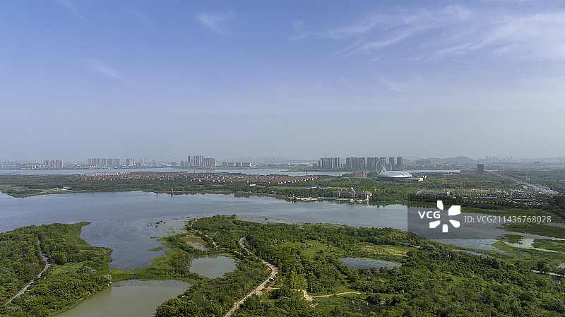 武汉蔡甸后官湖住宅风景图片素材