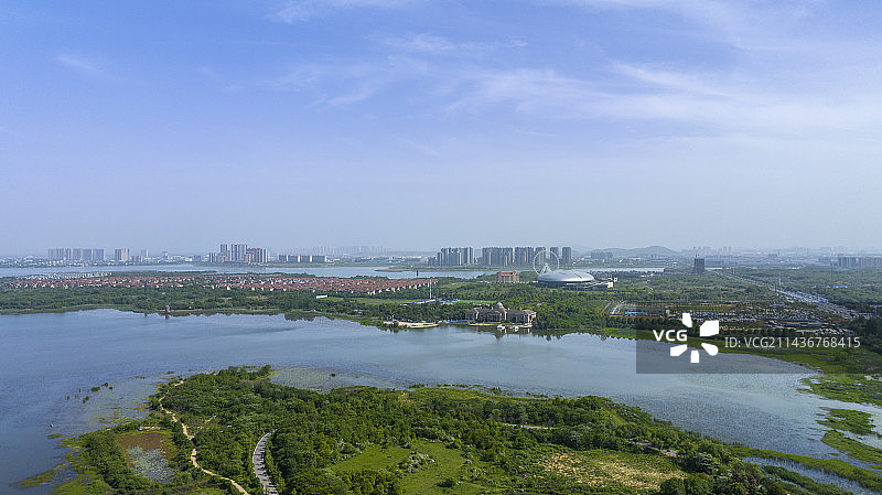 武汉蔡甸后官湖住宅风景图片素材