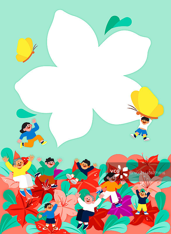 享受皇家杜鹃花节的亚洲人图片素材