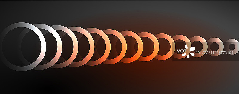 霓虹灯闪亮的圆圈抽象背景技术图片素材