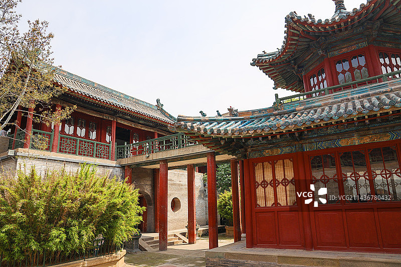山西省太原市全国文保纯阳宫图片素材