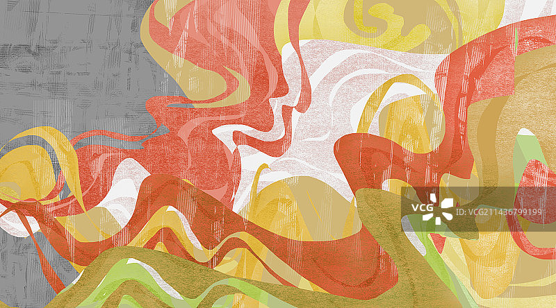 彩色的雾气插画背景图片素材