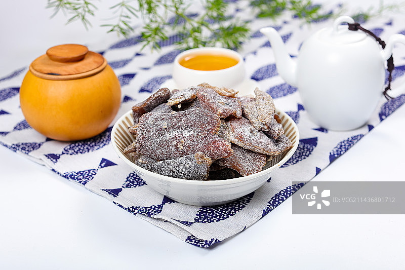 止咳化痰特色小吃盐津老陈皮图片素材