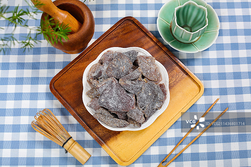 止咳化痰特色小吃盐津老陈皮图片素材