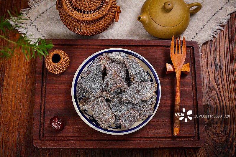 止咳化痰特色小吃盐津老陈皮图片素材