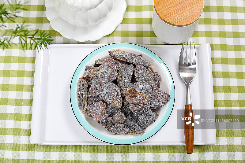 传统小吃美食盐津陈皮干图片素材