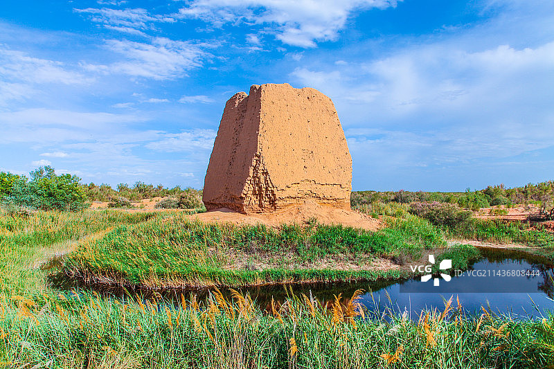 烽火台 张掖市临泽县平川镇一工程图片素材