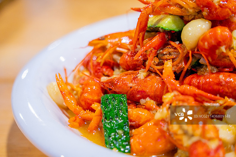 蒜蓉小龙虾图片素材