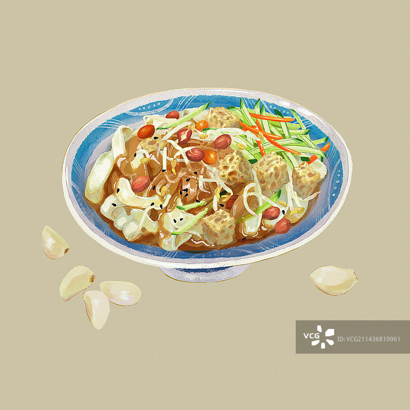 一碗凉皮图片素材