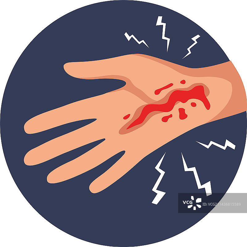 手部受伤图标图片素材