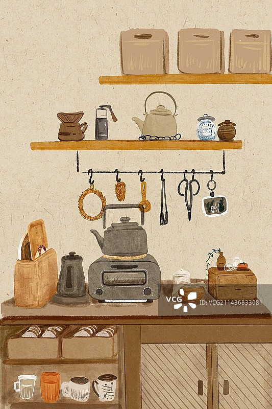 美式厨房图片素材