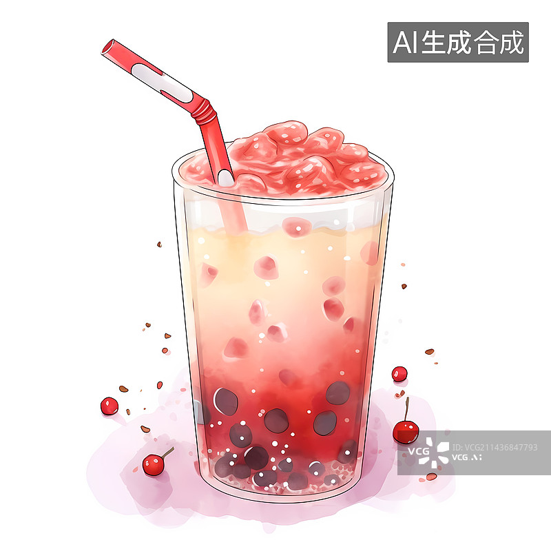 【AI数字艺术】夏日冰镇饮料图片素材