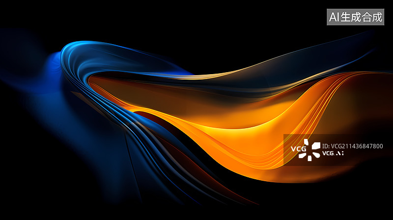 【AI数字艺术】炫酷的抽象背景图片素材