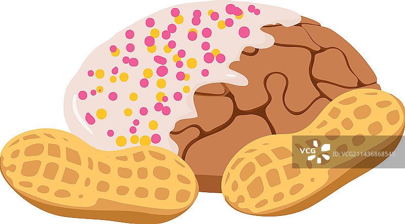 自制坚果甜点2.5D图标图片素材