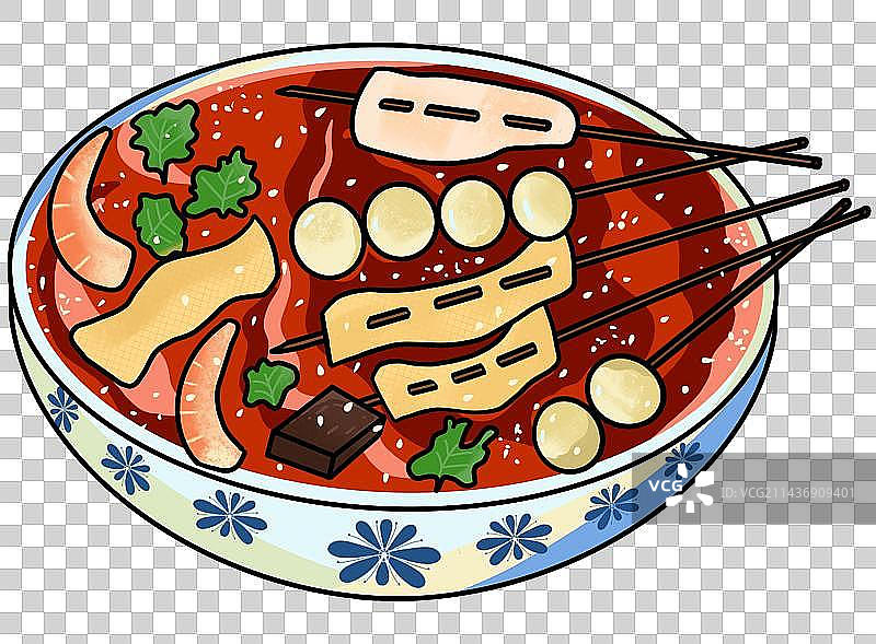 城市美食元素重庆串串图片素材