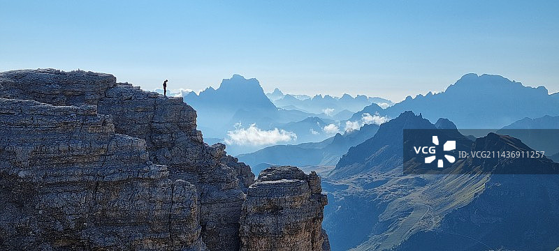 夏季徒步-多洛米蒂图片素材
