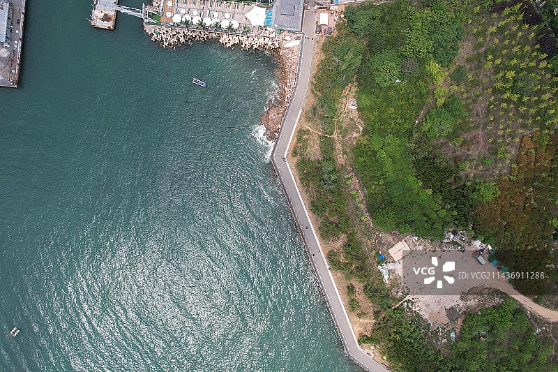 山东青岛小麦岛图片素材