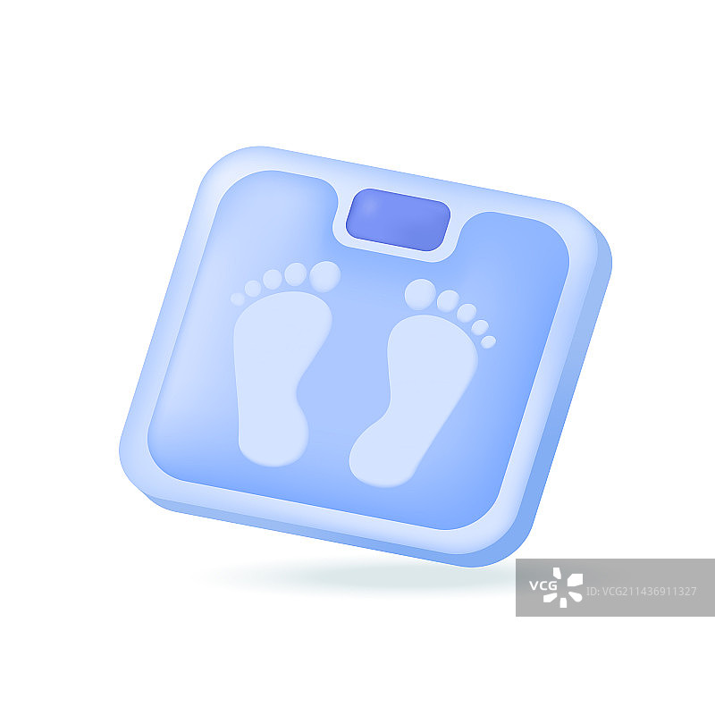 3D数字体重秤图标图片素材