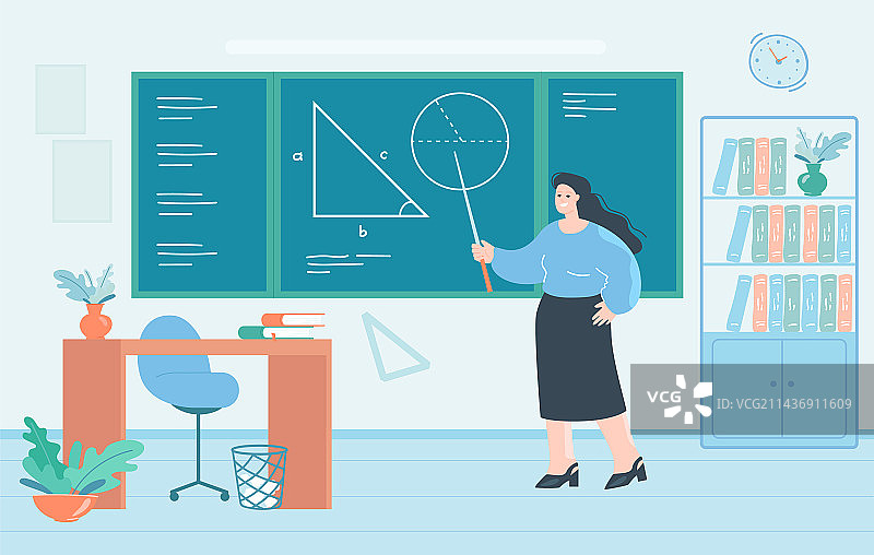 女数学老师或教授图片素材