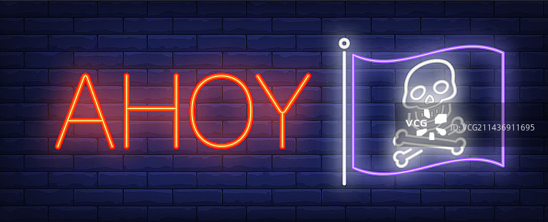 霓虹灯标志图片素材