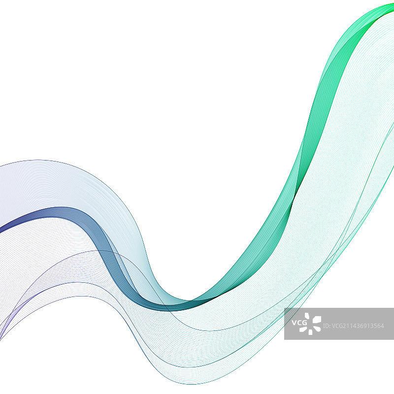 蓝色波浪抽象背景（EPS 10）图片素材