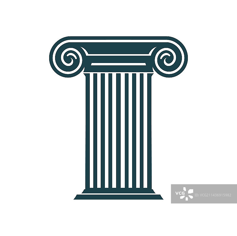 古希腊柱法律律师图标图片素材
