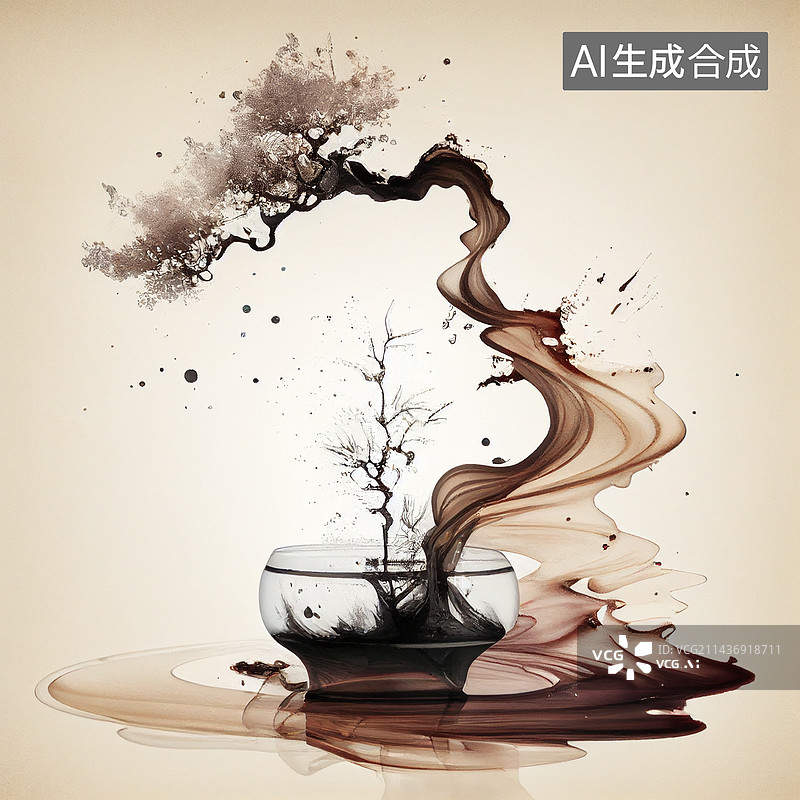 【AI数字艺术】AI生成的插图图片素材