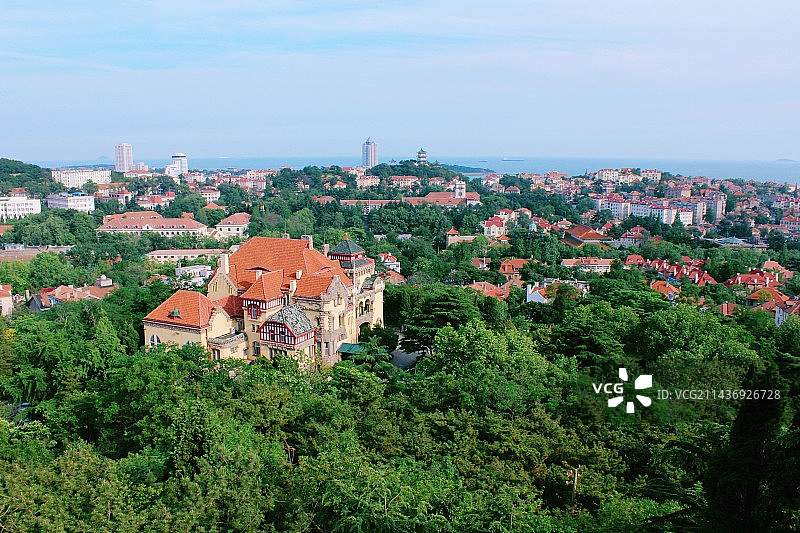 俯瞰城市景观图片素材