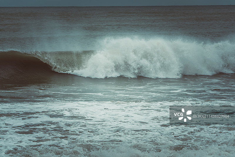 三亚海浪丁达尔图片素材