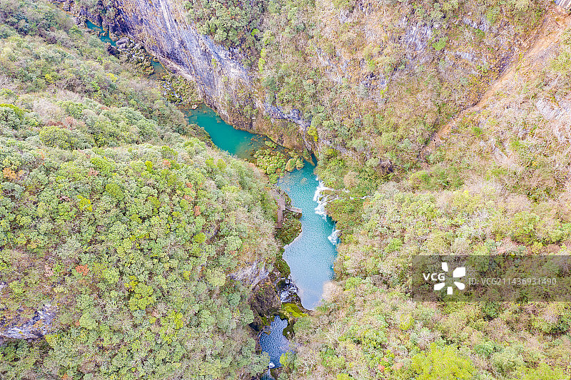 航拍湖南湘西马拉河图片素材