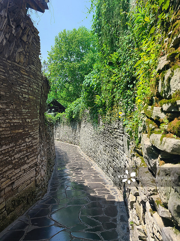 贵州贵阳青岩古镇里的特色小道图片素材