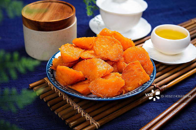 特色农家菜清蒸红薯图片素材