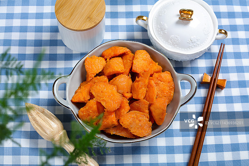 特色农家菜清蒸红薯图片素材