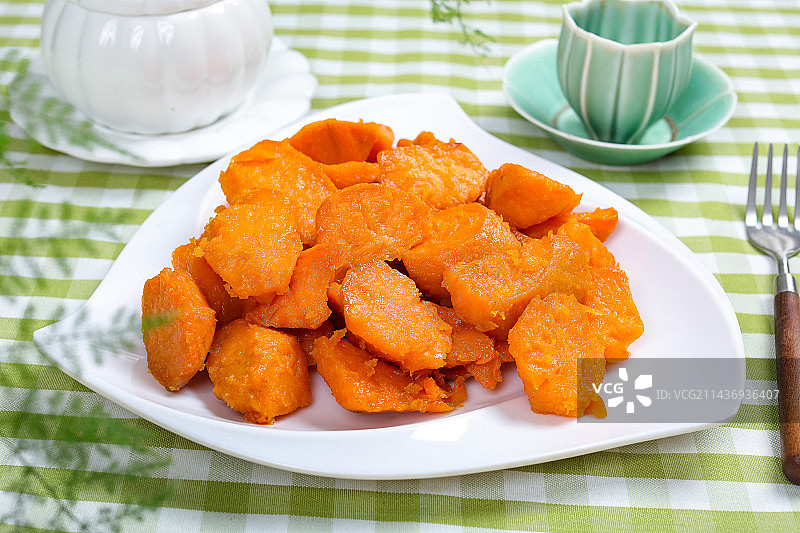 营养美味特色菜蒸地瓜红薯图片素材