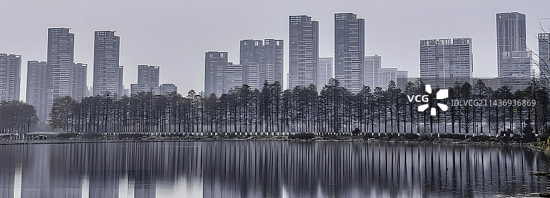 武汉东湖天际线风光图片素材